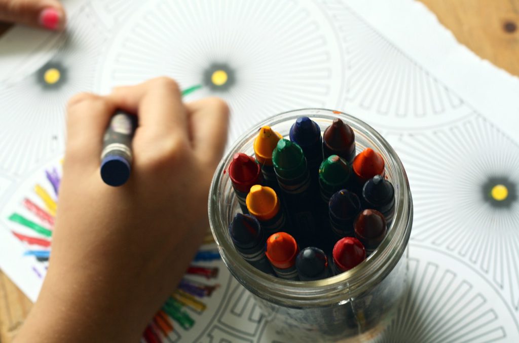 child colouring picture